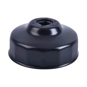 1개 76mm 14날 블랙 스틸 자동차 오일 필터 캡 타입 렌치 제거 도구 내구성 3/8인치 드라이브 소켓 포함