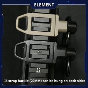 엘리먼트 QD 버클 퀵 릴리즈 스트랩 버클 20mm 레일 베이스 클램프 메탈 액세서리 DD IS 양면 스트랩 버클