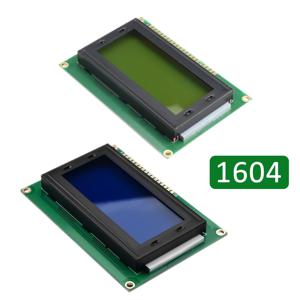 LCD1604 디지털 스크린 디스플레이 모듈 1604 16*4 16x4 문자 LCD Arduino DC 5V 용 블랙 라이트 보드가있는 노란색/파란색