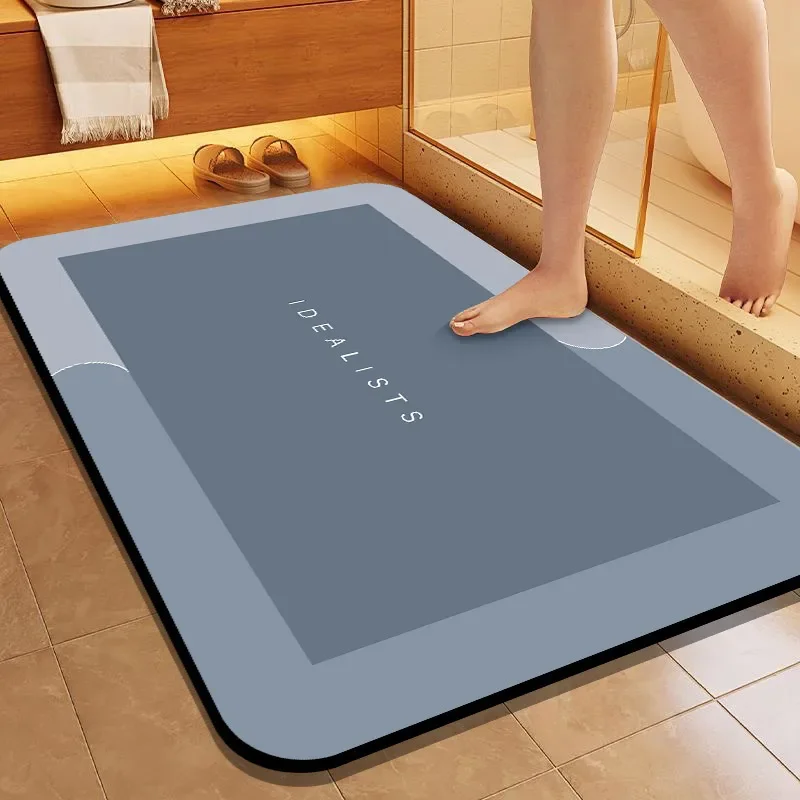 규조토 매트, 욕실 카펫, 부드럽고 편안한, 미끄럼 방지 바닥 매트, 규조토 욕실 흡수 매트, 빠르게 건조되는 부드러운 매트