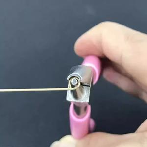 바늘 펜치 DIY 핸드 액세서리 도구 5 인치 미니 펜치, 와이어 권선 펜치, 보석 펜치, 반 홈 및 반 둥근 입