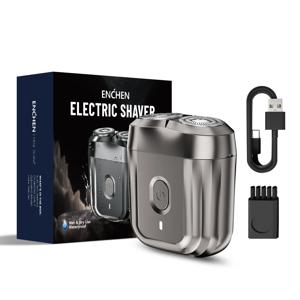 ENCHEN Mini6 2방향 플렉스 헤드 Electirc 면도기 100% 방수 최대 60분 자기 커터 헤드가 있는 무선 면도