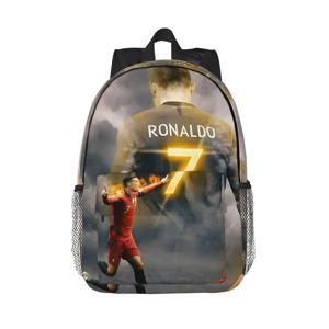 사용자 정의 CR7 크리스티아누 호날두 방수 배낭 유행 소녀 소년 노트북 학교 책 가방 15 인치