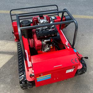 농업 및 임업 잡초 크롤러 모어를 위한 맞춤형 고품질 헤비 듀티 원격 제어 전동 플레일 모어