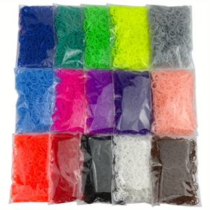 600pcs 고무 밴드 팔찌 만들기 키트, 다채로운 직조 벨트 키트, 어린이를위한 DIY 우정 팔찌 목걸이 장난감에 사용