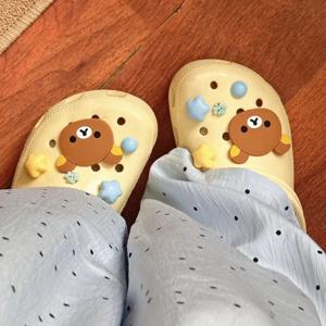 샌들에 대 한 만화 곰 신발 장식 PVC 매력 10pcs, 샌들 장식 및 선물에 적합