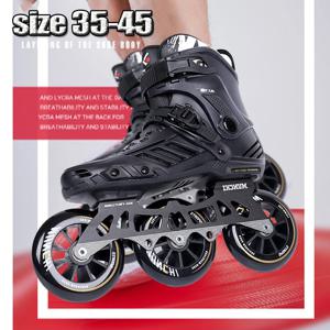 내리막 거리 도로 용 빅 휠 인라인 스케이트 빠른 속도 롤러 스케이트 3 바퀴 성인 롤러 스케이트 스니커즈 사이즈 35 36 -46