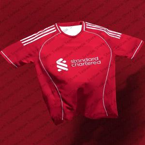 남자 스포츠 티셔츠 리버풀 빈티지 디자인 에디션 축구 유니폼 패션 스포츠 유니폼 캐주얼 여성 키즈 티셔츠 탑스