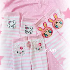 일본 만화 Mp Y2k 액세서리 여름 노출 손가락 선 스크린 모든 경기 오버 슬리브 달콤한 소녀 귀여운 토끼 팔 슬리브