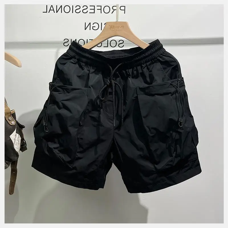빠른 건조 캐주얼 남성 반바지 여름 신상 네-다섯 길이 청년 활동용 단색 작업복 가볍고 통기성 좋은 반바지