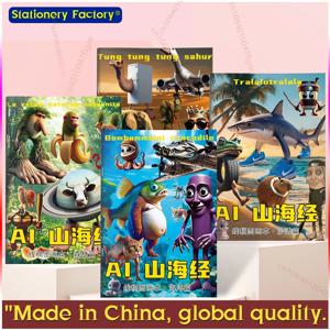 이탈리아 Brainrot 색칠하기 책 애니메이션 게임 Tung Tung Tung Sahur 색칠 그리기 편지지 Funny Tralalelo Stick Figures Gift