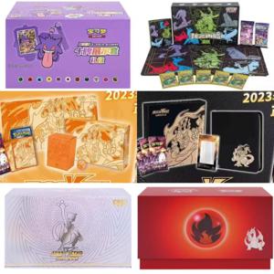 재고 있음 정품 포켓몬 카드 트레이딩 Ptcg 게임 카드 단순화 된 중국어 8.0 Charizard Vstar Mewtwo 상자 선물 컬렉션 정장 선물