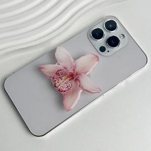 전화 홀더 접이식 링 전화 지원 인기 스타일 인터넷 연예인 난초 아크릴 소켓 그립 Cymbidium Custom