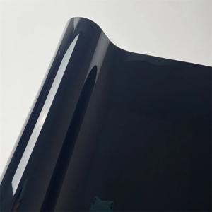 프리미엄 PET 글로시 피아노 블랙 비닐 자동차 랩 필름 스티커 에어 버블 프리 차량 오토바이용