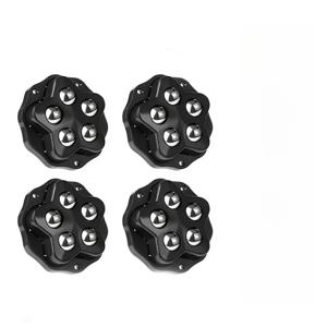 4개입 자가 접착 캐스터 휠 초강력 하중 지지 5개 비드 유니버설 360 °   가전제품 보관함용 회전 바퀴