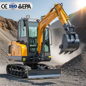 2.5톤 쿠보타 엔진 미니 굴삭기 디젤 유압 크롤러 굴삭기 2.5t 중국 미니 굴삭기 건설 기계 맞춤 제작