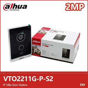 Dahua 2MP IP 빌라 도어 스테이션 VTO2211G-P-S2 PoE 양방향 토크 초인종 IR 야간 투시경 카드/APP 비디오 인터콤 잠금 해제