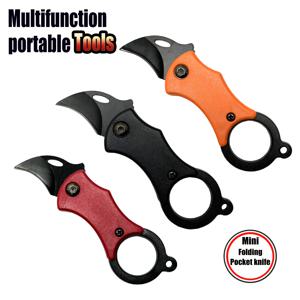 미니 접이식 칼 휴대용 포켓 나이프 캠핑 음식 가공 식품 야외 EDC 장치 키 체인