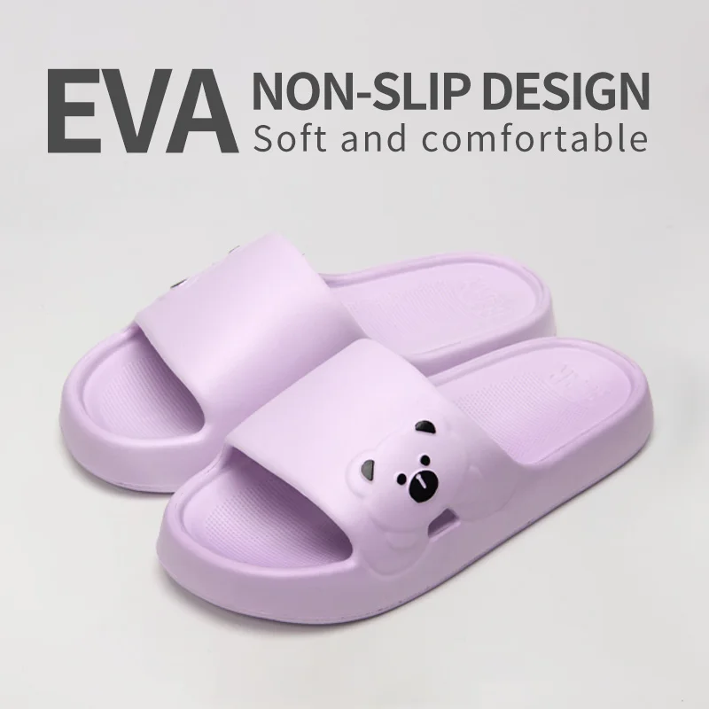 여름 여성용 두꺼운 밑창 미끄럼 방지 냄새 방지 슬리퍼 편안한 가벼운 샌들 실내용