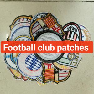 맞춤형 축구팀 로고 배지 자수 옷에 붙이는 패치 축구 클럽 장식 아르헨티나 이탈리아 마드리드 팬 패치