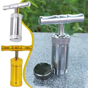 금속 담배 허브 프레스 알루미늄 압축기 압력 향신료 분쇄기 핸드 크러셔 흡연 액세서리