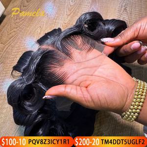 새로운 트렌드 라고스 헤어라인 바디 웨이브 13x6 레이스 프론탈 글루리스 가발 곱슬머리 인모 글루리스 레이스 프론트 가발 프리플럭 여성 가발