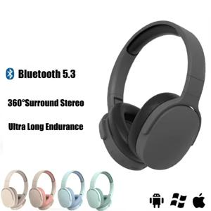 P2961 무선 헤드폰 블루투스 5.3 이어폰, 삼성 iPhone 스테레오 Hifi 헤드셋 게임 이어 버드, 마이크 2025 신규