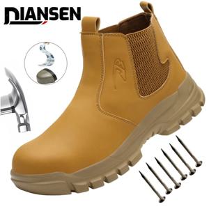 방수 미끄럼 방지 스틸 토 작업용 하이커 부츠 파괴 불가 안전화 보호 안전화 충격 방지 및 파손 방지 부츠