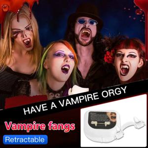 할로윈 뱀파이어 스푸프 개폐식 교정기, 할로윈 뱀파이어 파티 스푸프 개폐식 치아 소품 세트