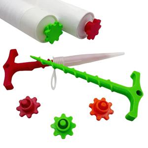 코킹건의 노즐 클리너에 사용되는 유리 접착제 캡, 개방형 튜브를 빠르게 건조되는 것을 방지하기 위해 캡핑하는 데 적합합니다.