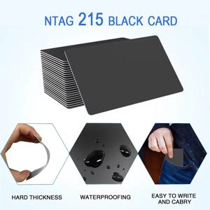 504바이트 NFC 카드 블랙 NFC 태그 NFC 명함 NFC 215 카드 NFC Ntag215 카드 빈 NFC 카드 재기록 가능