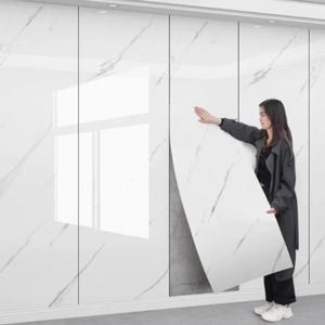 방수 및 오염 방지 벽 스티커, 자가 접착 벽지 1롤, 두꺼운 폼 대리석 벽지 (침실 및 거실용)