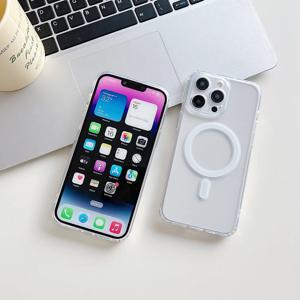 iPhone 16 15 14 13 12 11 Pro Max/Pro/Plus/Magsafe 자기 무선 충전 실리콘 커버 용 투명 전화 케이스