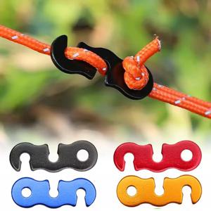 텐트 로프 조절기 10개 S형 텐셔너 고정 장치 방풍 로프 버클 캠핑 텐트 고정 액세서리