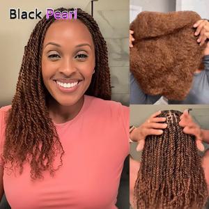 블랙 펄 프로페셔널 아프로 킨키 벌크 헤어 100% 버진 레미 인모 50g 무결점 브레이드 & 록스용 QVR 승인됨.