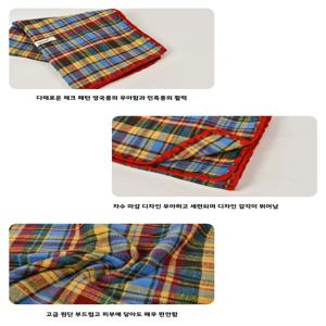 따뜻한 격자무늬 스카프 여성용 겨울 패션 레트로 컬러풀 그리드 넥 워머 귀여운 숄 스카프 한국 스타일 면 폴리에스터