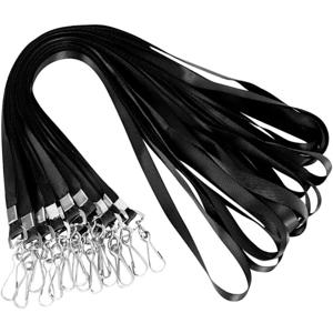 10Pcs/20Pcs ID 이름 태그 ID 카드 끈 안전 배지 끈 웨빙 폴리 에스터 테이프 회전 후크 넥 스트랩