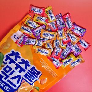 키노 츄츄볼 믹스 800g (2.5g x 320개) X 2팩 딸기 망고 포도 오렌지 츄잉 캔디