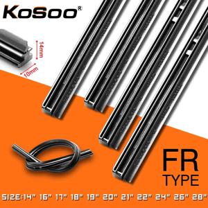 KOSOO 1PCS 자동차 와이퍼 블레이드 삽입 천연 고무 스트립 10mm 14 