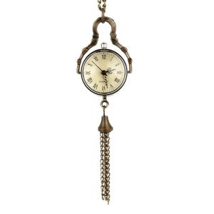 레트로 라운드 볼 쿼츠 포켓 워치 태슬 스웨터 목걸이 체인 주얼리 선물