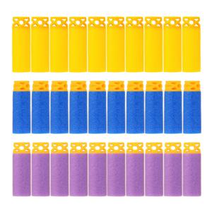 작업자 모드 스테판 쇼트 다트 할로우 팁 EVA, 너프 블래스터 플라이휠용, 노란색, 보라색, 파란색, 100 개