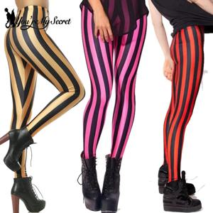 [당신은 내 비밀이에요] 패션 여성 섹시한 레깅스 하이 웨이스트 탄성 스트라이프 프린트 바지 캐주얼 스포츠 레깅스 힙합 바지