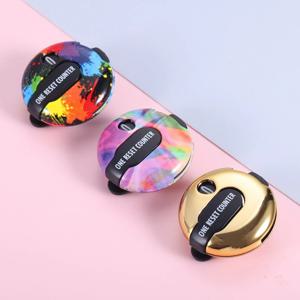 모자 클립이 있는 골프 스코어 스트로크 카운터, 휴대용 원터치 리셋 클립, 모자 및 글러브 게임 점수 레코드, 최대 12 스트로크, 1PC, 3cm