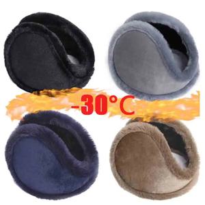 남녀공용 따뜻한 부드러운 봉제 귀마개, 두꺼운 귀 커버 보호대, 단색 이어 마스크 워머, 야외 사이클링 귀마개, 겨울