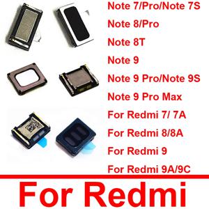 Xiaomi Redmi Note 7 8 9 Pro Max 7S 8T 9S Redmi 7A 8A 9A 9C 스피커 이어폰 수신기 용 내장 이어폰 탑 이어 스피커