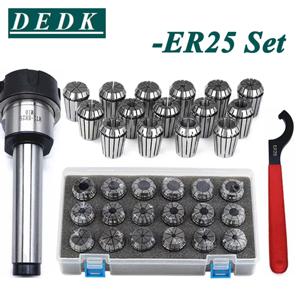 ER25 스프링 클램프 9PCS MTA/MT4 MT3 MT2 ER25 M12 1PCS ER25 렌치 1PCS 콜렛 척 모스 홀더 콘 CNC 밀링 선반 도구