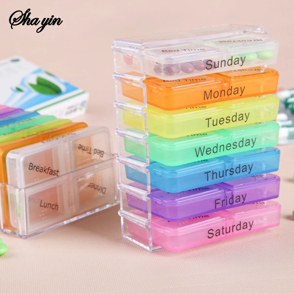 28 구획 플라스틱 의학 상자 서랍 스타일 주최자 홈 건강 관리 보관 의학 주최자 선반