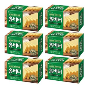 롯데푸드 홈버터 450g 6개 무염 가공 무당