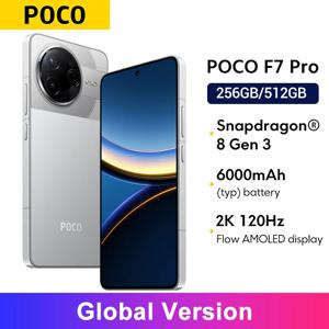 POCO F7 Pro 글로벌 버전 스냅드래곤 8 Gen 3 50MP 메인 카메라 90W 하이퍼차지 6.67인치 WQHD+ 플로우 AMOLED 도트 디스플레이