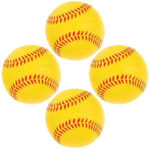 4 Pcs 스폰지 어린이 야구 소프트 소프트볼 연습 어린이 장난감 Pu 훈련 야구 학생 타격